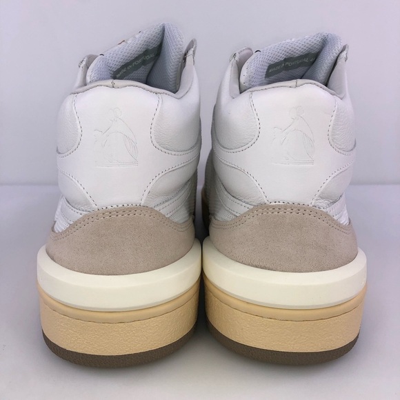 Lanvin Tennis High Top Clay Nash Sneakers Whlte 44 (US 11) - Picture 6 of 8